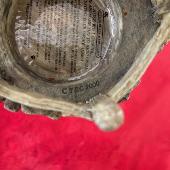 Boyds Bears Bearstone Collection Clementine Garden Romance Candle Holder VINTAGE - Picture 9 of 14